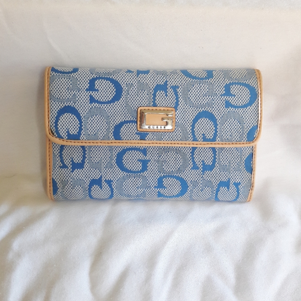 Blue Signature Guess Wallet